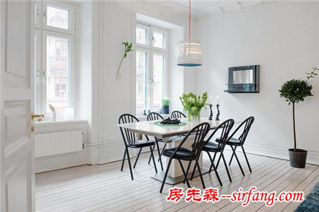 純凈舒心，100㎡北歐風(fēng)