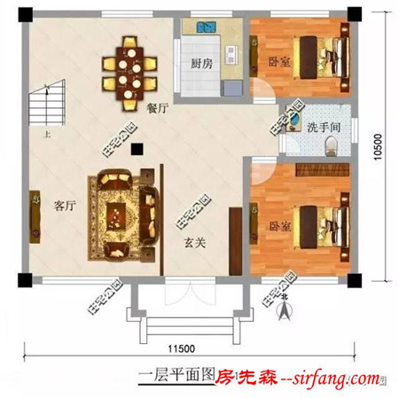 这3套农村别墅户型最受欢迎 你们村也有吧 含平面图