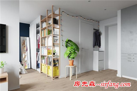 為了讓60平小房更實用，我把廚房裝在了門口，真是太機智了！