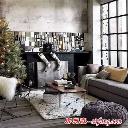 一个好客厅，惊艳一个家：圣诞装饰