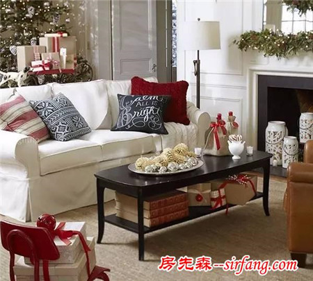 一个好客厅，惊艳一个家：圣诞装饰