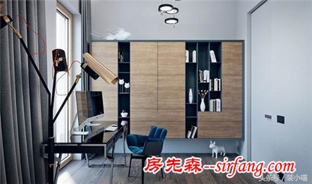 天津河西区渤海天易园地中海风格单身公寓装修样板间