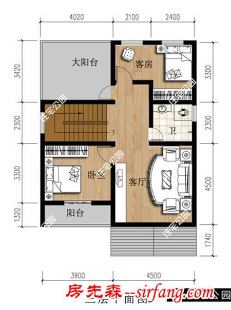 农村盖房宅基地窄？看看这款户型盖得了不？