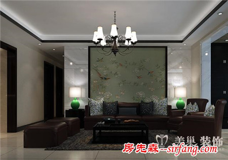 郑州鑫苑世家270平别墅老爸喜欢的中式之美