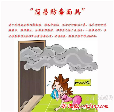 毛巾在火场中的妙用