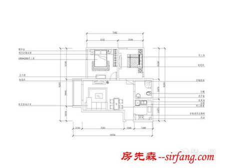 天津欧式风格 津尚花园两室两厅一厨一卫87㎡