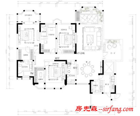 成都派客公馆效果图（160㎡），猜猜是哪家装修公司的作品