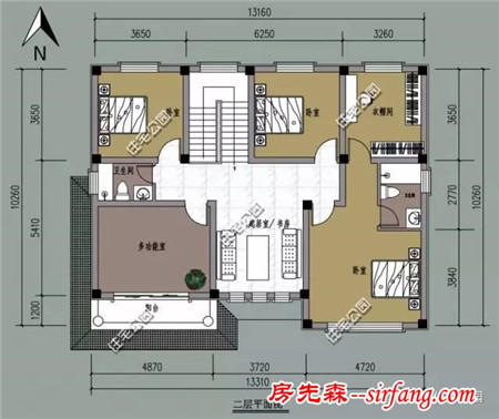 13X10米农村2层小别墅，多卧室、22万建成？（含预算）