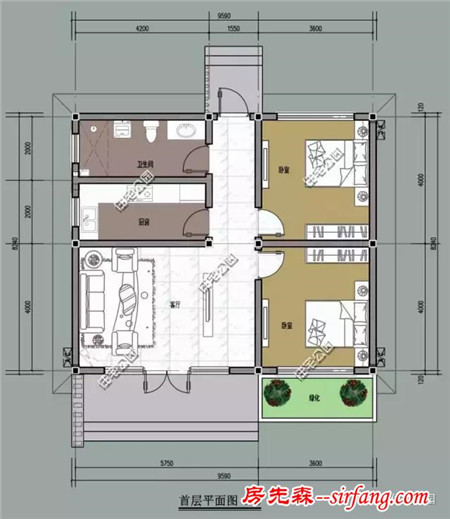 9.5X8米农村一层小平房，7万建成？（含预算）