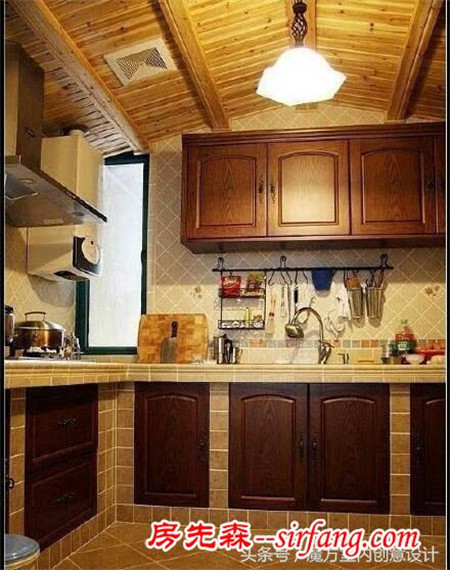 厨房装修成这样的橱柜，你会爱上厨房