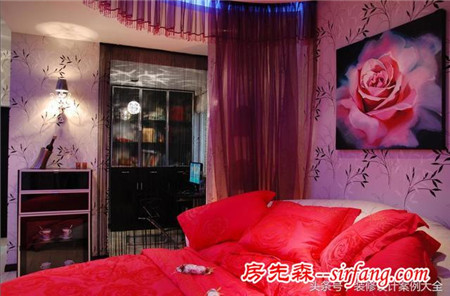 參加閨蜜婚禮，看到她的婚房真是羨慕死了，超喜歡她臥室的大圓床
