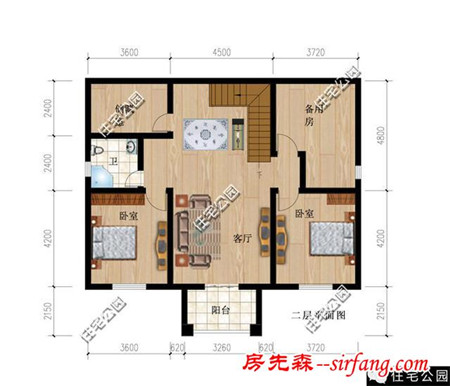 11X11米农村自建房，户型方正、实用