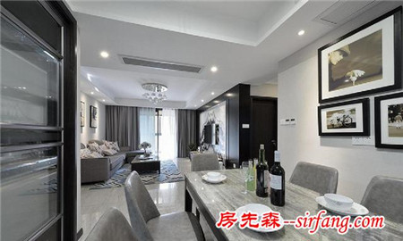 小姨子家的140平黑白家，這色調(diào)舒服，美的精致