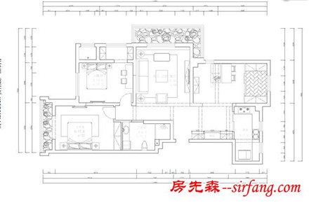 分享：盘锦广厦新城小区145平东南亚风格装修效果图