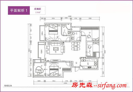 看户型图学装修！装一网详细解析苏州荷澜庭小区全户型