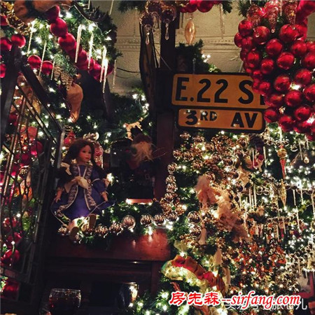 纽约这间花了六万五千美金布置的圣诞气氛餐厅究竟布置成什么样？