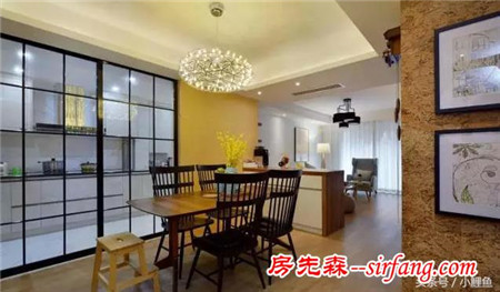 105平现代简约加北欧 地板上墙-瑞家装饰李奇