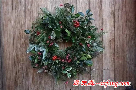 你们做的圣诞花环一定比我的好看