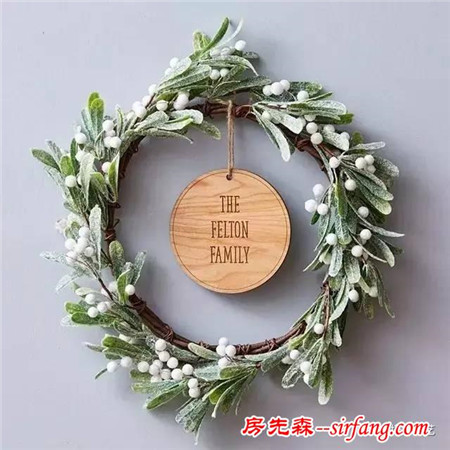 你们做的圣诞花环一定比我的好看
