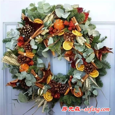 你们做的圣诞花环一定比我的好看
