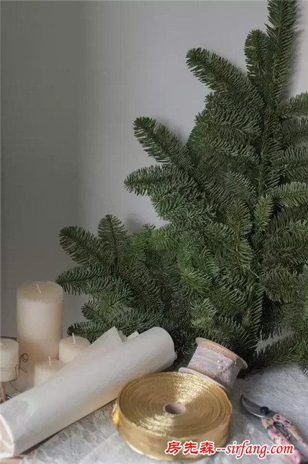 圣诞家居装饰—北欧式圣诞花环制作教程