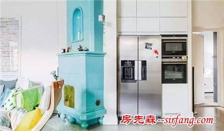 這間公寓明亮活潑不冷淡，再加上壁爐和露天陽(yáng)臺(tái)，完美！