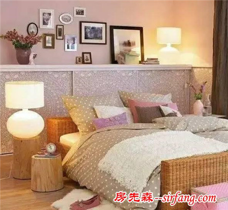 床头还挂结婚照？这些床头背景墙惊艳你家卧室！