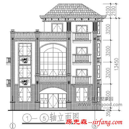 农村四层自建房设计图，13.1X13.9米至美阔气的舒适享受