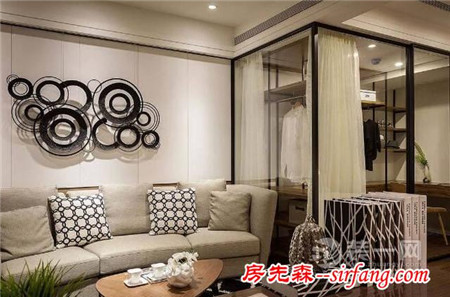 重庆东原星樾64平米样板间 小户型开放式厨房装修效果图