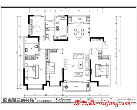 扬州中集紫金文昌小区150平四室两厅现代风格装修案例