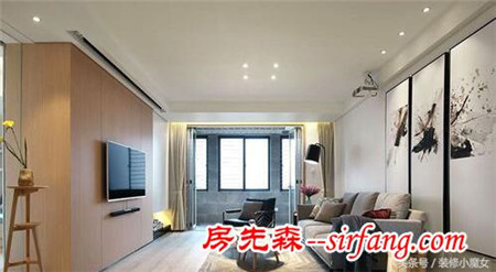 广州江畔华庭小区装修实景图 87平米两室一厅中式装修超优雅