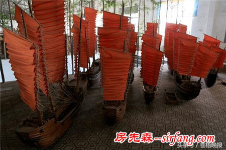 贛榆老船木被制成精美的家具和工藝品