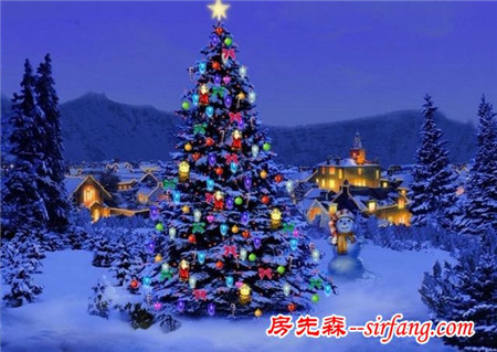 闪亮圣诞树放东方 催旺九紫星添喜庆