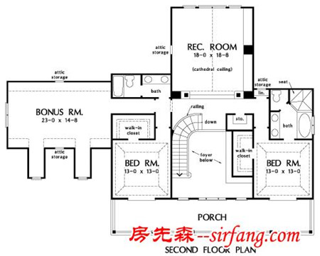 「美国设计师」美国农村房子 图纸给你 回家过年建一个纯美式的