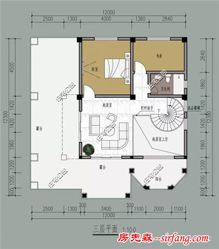 3套12x12米自建房，实用布局你更喜欢哪个？含图纸