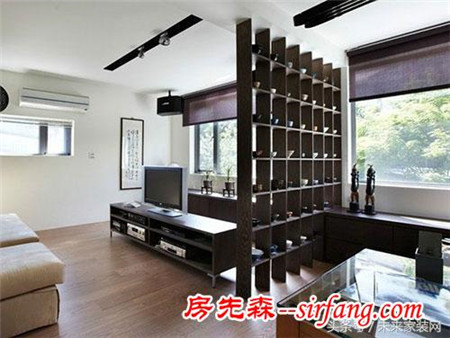 客厅隔断用博古架吧，彰显中国古典文化！你会喜欢吗？