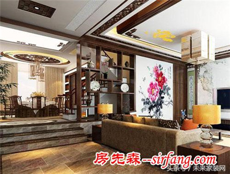 客厅隔断用博古架吧，彰显中国古典文化！你会喜欢吗？