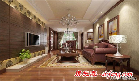 预算25万扮靓187平米 广州珊瑚天峰西式古典风格效果图