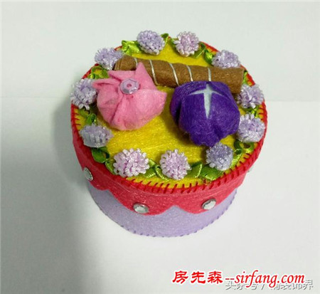 不织布手作‖ 玩具蛋糕模型小礼盒，让你流口水的美味兼装饰！