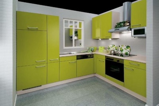 16款室内装饰 清新绿色厨房设计