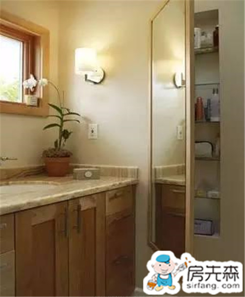 小卫生间收纳难？浴室镜柜拯救你！