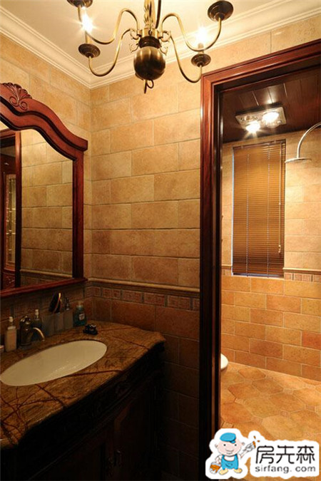 复古格调十足 美式新古典卫生间设计
