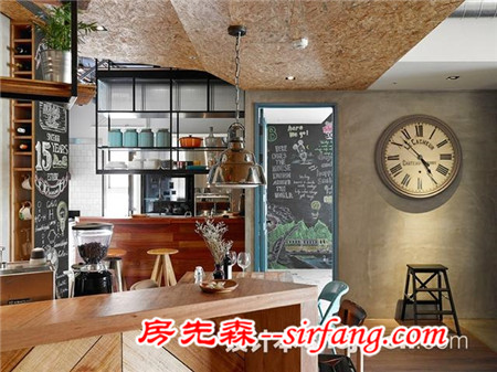 台湾工业风公寓 营造舒适生活感