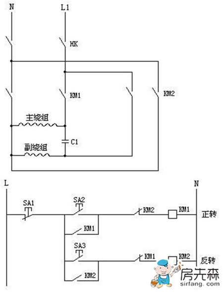 电动机正反转接线图剖析 图片俱全