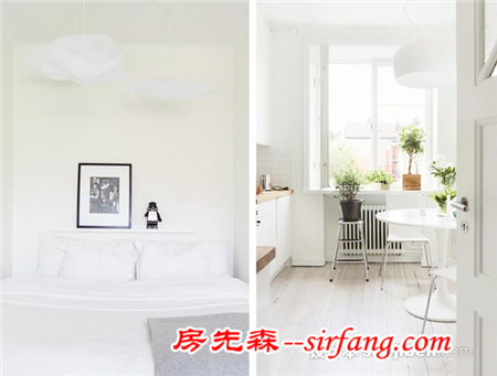 瑞典45㎡小户型设计 清新明亮的单身公寓