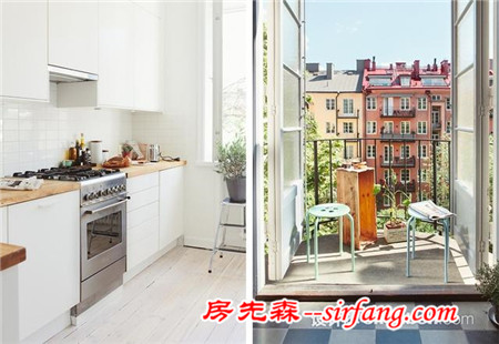 瑞典45㎡小户型设计 清新明亮的单身公寓
