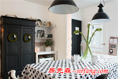 黑白配极简风格，有爱的荷兰现代公寓