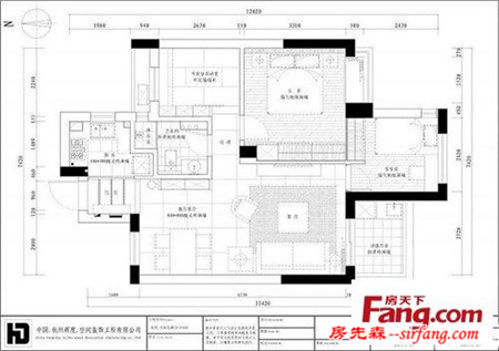 6万搞定90平小户型 黑白经典小三居榻榻米书房超赞