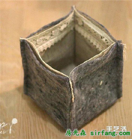 不織布置物筐手工制作 森系收納布筐DIY教程
