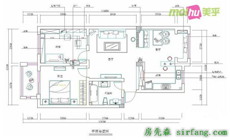 90㎡两室两厅小户型，10万就让闺蜜们赞不绝口！